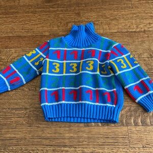 Vintage Numbers School Sweater